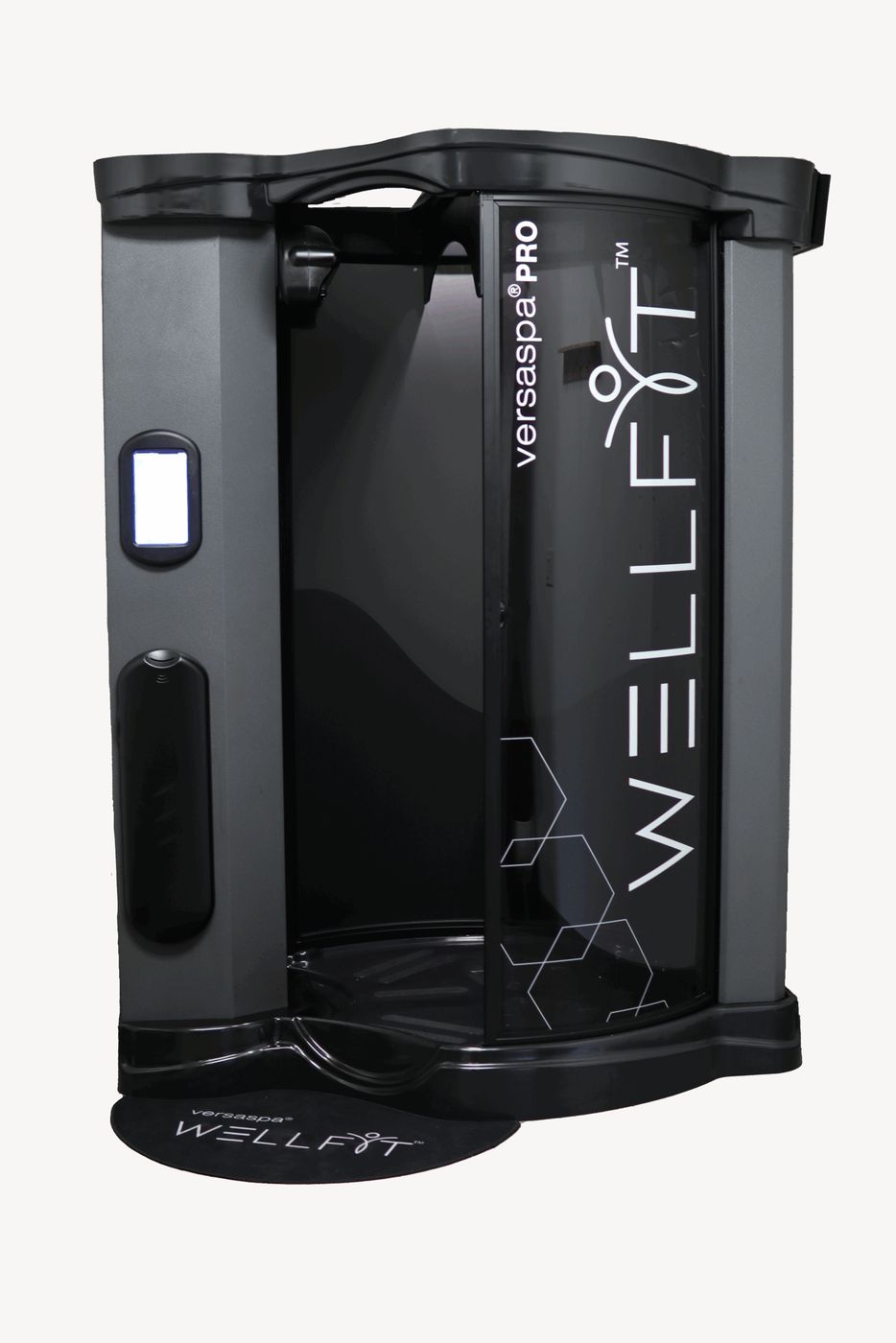 The WellFit automated full-body skincare booth